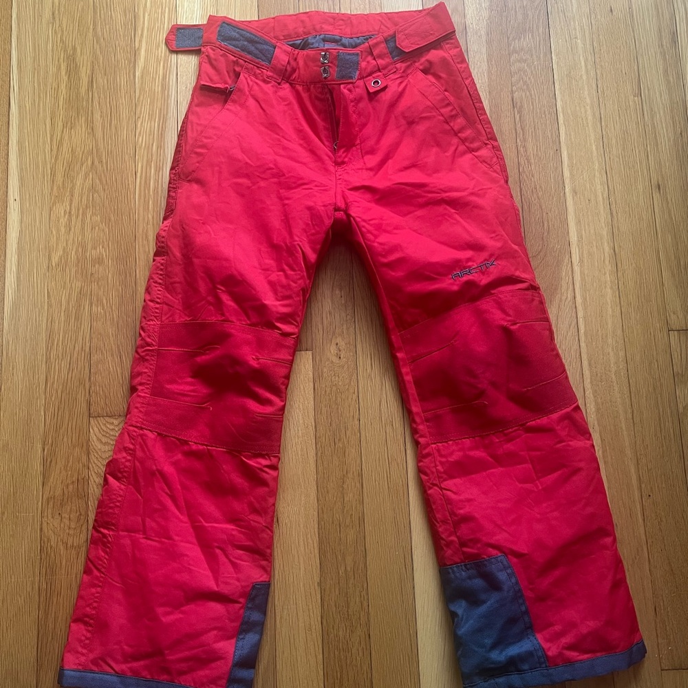 Arctix Kids Snow Pants w/ Reinforced Knees - Beautiful Red, Excellent Condition
